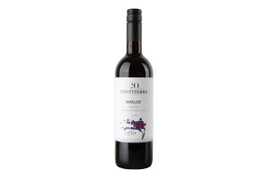 Вино 0.75л 12% червоне сухе Merlot Ventiterre пл