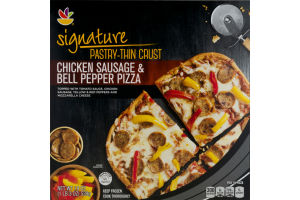 Ahold Signature Pastry-Thin Crust Pizza Chicken Sausage & Bell Pepper
