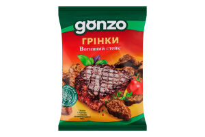 Сухарики ржаные со вкусом огненного стейка Гренки Gonzo м/у 50г
