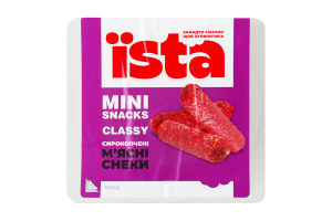 Снеки м'ясні Classy Mini snacks Їsta с/к лоток 0.12кг