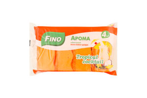 Губки кухонні Арома Tropical cocktail 4шт Fino