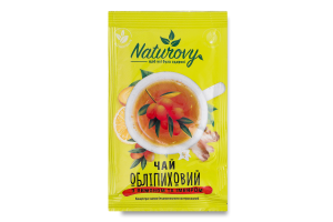 Концентрат напою безалкогольного пастеризований Чай обліпиховий з лимоном та імбиром Naturovy м/у 50г