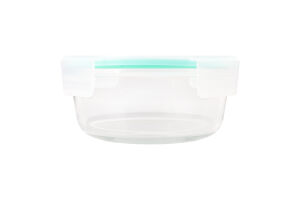 Контейнер д/зберігання 420мл скло круглий з кришкою KYYW453