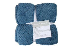 Плед Naf Naf Popcorn petrol 120х150см