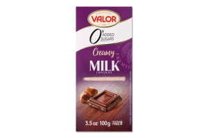 Шоколад молочний з начинкою з ядер горіха фундука Creamy Valor к/у 100г