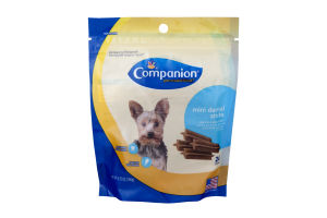 Companion Mini Dental Sticks for Toy & Small Dogs Chicken Flavor - 24 CT