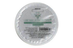 Творог 12% из молока буйволиц безлактозный TASbio ст 250г