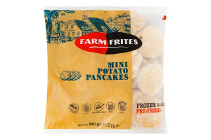Деруны замороженные обжаренные мини картофельные Farm Frites м/у 990г
