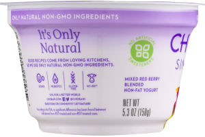 Chobani Simply 100 Greek Blended Yogurt Mixed Berry Non-Fat