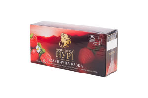 Чай черный с кусочками и ароматом клубники Клубничная сказка Принцесса Нури к/у 25х1.5г