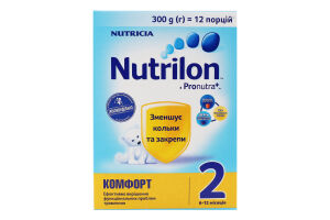 Суміш суха для дітей від 6 до 12міс Комфорт 2 Nutrilon к/у 300г