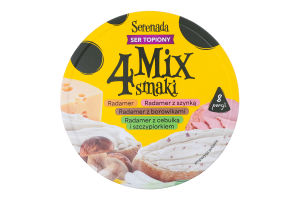 Сир плавлений Мікс 4смаки порційний 40% 140г Serenada