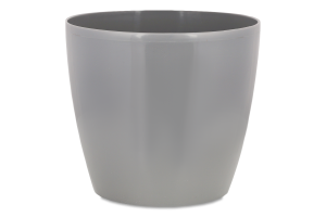 Горщик д/квітів Матільда сірий матовий круглий 16*15см Алеана