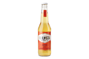 Пиво 0.33л 4.5% светлое пастеризованное Extra Solveza бут