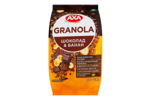 Мюсли медовые Шоколад&Банан Granola Axa м/у 330г
