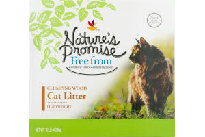 Nature's Promise Lightweight Cat Litter Clumping Wood