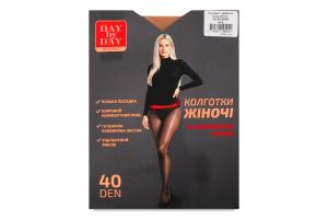Колготи з зниженною талією бежеві 40ден р.4 Day by Day