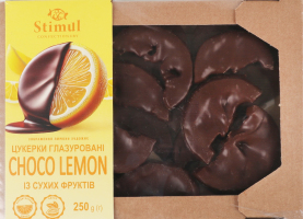 Конфеты глазированные из сухих фруктов Choco lemon Stimul к/у 250г