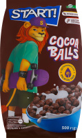 Сніданки сухі зернові Кульки з какао Start! м/у 500г