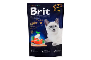 Корм сухий для дорослих котів Salmon Premium by Nature Brit д/п 1.5кг