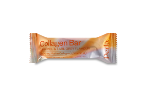 Батончик колагеновий з начинкою зі смаком карамелі та чаю Earl Grey Collagen bar Perla Helsa м/у 45г