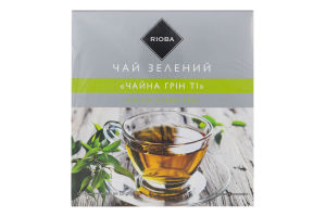 Чай зелений байховий китайський дрібний China Green Tea RIOBA к/у 50х1.5г