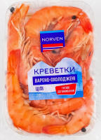 Креветки целые варено-охлажденные 20-40 Norven лоток 280г