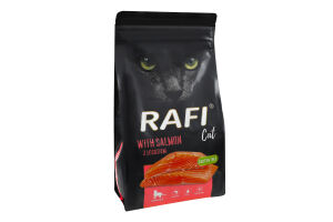 Корм д/стерилізованих котів з лососем сухий 1,5кг Рафі