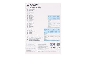 Труси жіночі Giulia Brasilian white S/M