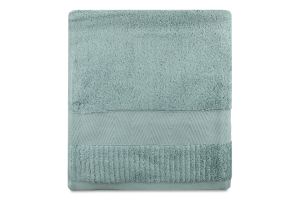 Рушник м"ятний махровий зеро твіст з бордюром 70*140см 600г/м2 ГМ Текстайл
