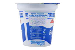 Йогурт 3% Грецький Яготинський ст 260г