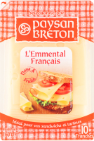 Сир Paysan Breton Ементаль скибочками 45%