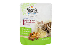 Nature's Promise Grain Free Cat Food Chicken & Beef in Gravy Dinner