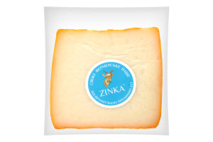 Сир 40% напівтвердий з козиного молока молодий Zinka кг