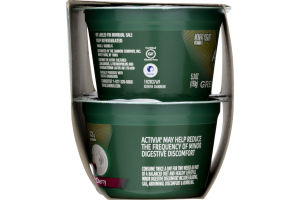 Dannon Activia Nonfat Greek Probiotic Yogurt with Bifidus Black Cherry - 4 PK