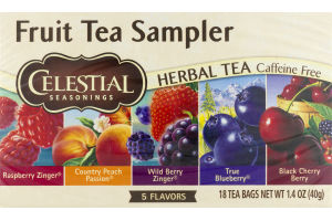 Celestial Seasonings Fruit Tea Sampler Herbal Tea - 18 CT