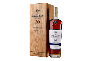 Виски 43% 0.7л односолодовый шотландский 30 лет Double cask The Macallan к/у