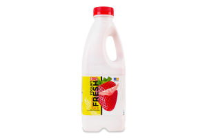 Йогурт 1.2% з цукром та наповнювачем Полуничний фреш Стигла полуниця Yogurt fresh Злагода п/пл 750г