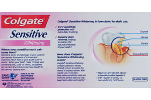 Colgate Sensitive Whitening Maximum Strength Toothpaste Fresh Mint - 2 CT
