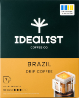 Кава натуральна мелена в дріп-пакеті Бразилія Idealist Coffee Co к/у 7х12г