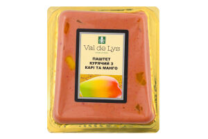 Паштет куриный с карри и манго Val de Lys лоток 0.17кг