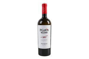 Вино 0.75л 11% белое сухое ординарное Совиньон Pilot’s wines бут