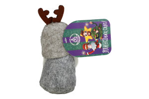 Прикраса декорат Міні Санта з ріжками 13см 834019