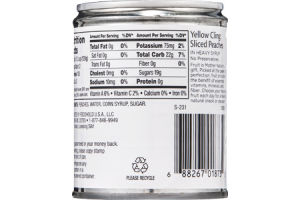 Ahold Yellow Cling Peaches Sliced