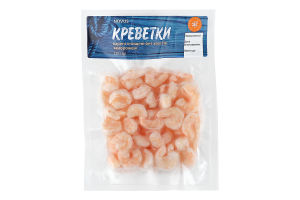 Креветки заморожені варені очищені Novus б/х в/у 250г