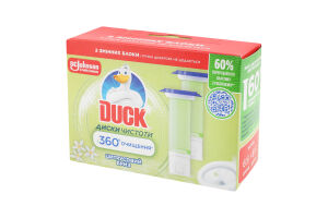 Очиститель унитаза гелевый Цитрусовый бриз Диски чистоты Duck 2х36мл