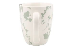 Чашка Capri 320мл біло-зелена порцеляна Ardesтo