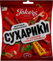 Сухарики житньо-пшеничні Томат спайсі Big pack Jokers м/у 100г