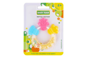 Погремушка-прорезыватель для детей от 4мес №8410 Baby Team 1шт