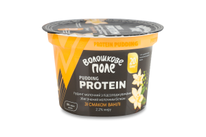 Пудинг 2.2% молочный с подсластителем обогащенный белком со вкусом ванили Protein Волошковое поле ст 200г